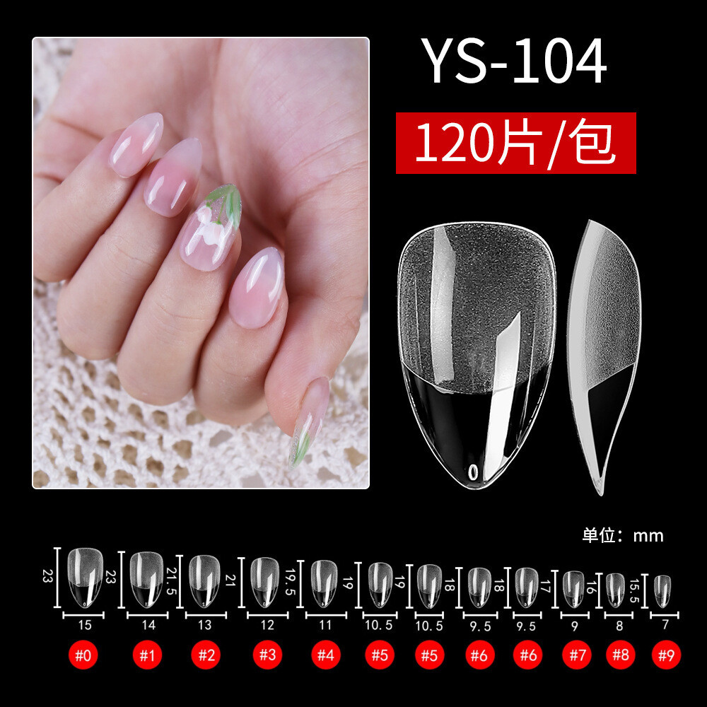 SOFT GEL DE MANICURA 120 PIEZAS RONDA GORDA