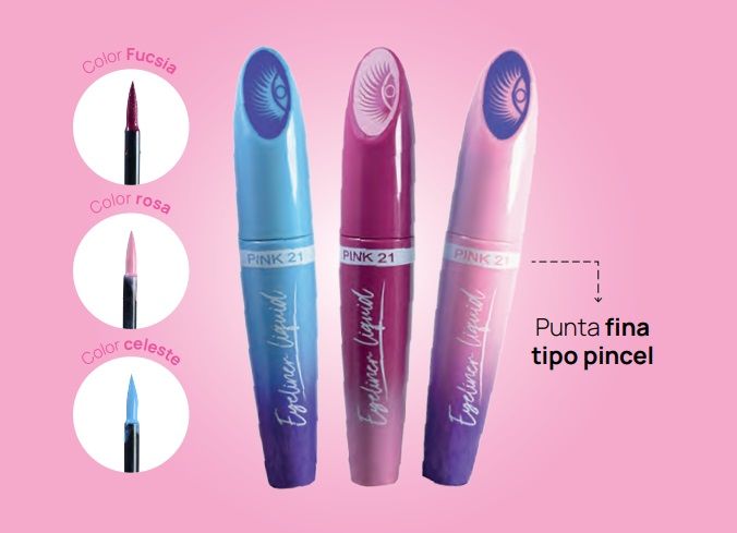 DELINEADOR LIQUIDO COLOR EYELINER LIQUID - PINK21