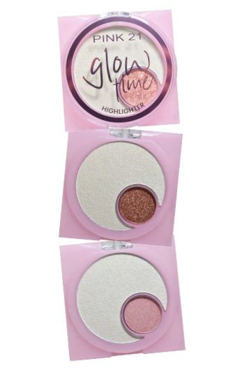 ILUMINADOR EN POLVO HIGHLIGHTER GLOW TIME - PINK21