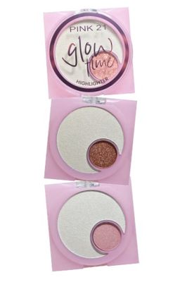 ILUMINADOR EN POLVO HIGHLIGHTER GLOW TIME - PINK21