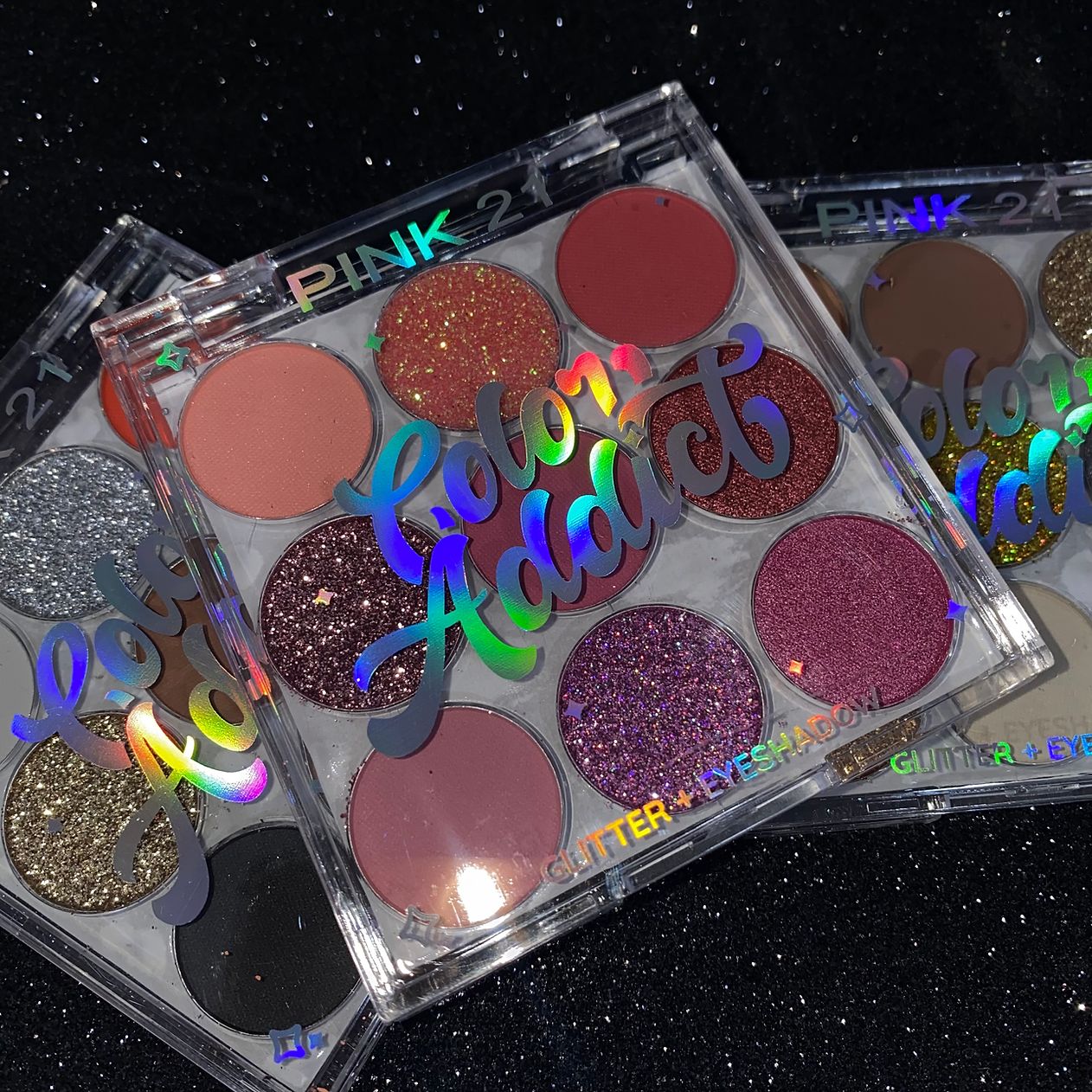SOMBRA DE OJOS + GLITTER COLOR ADDICT - PINK21