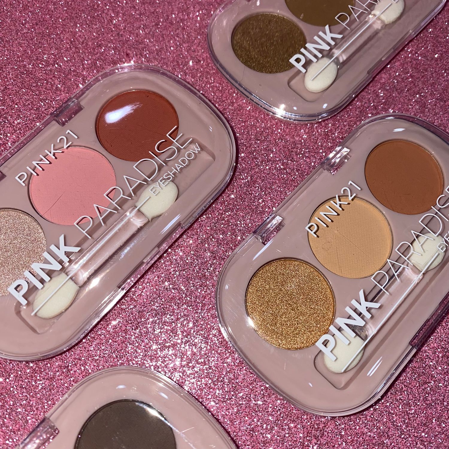 TRIO DE SOMBRAS MATTE Y SATINADA &quot;PINK PARADISE&quot; PINK21