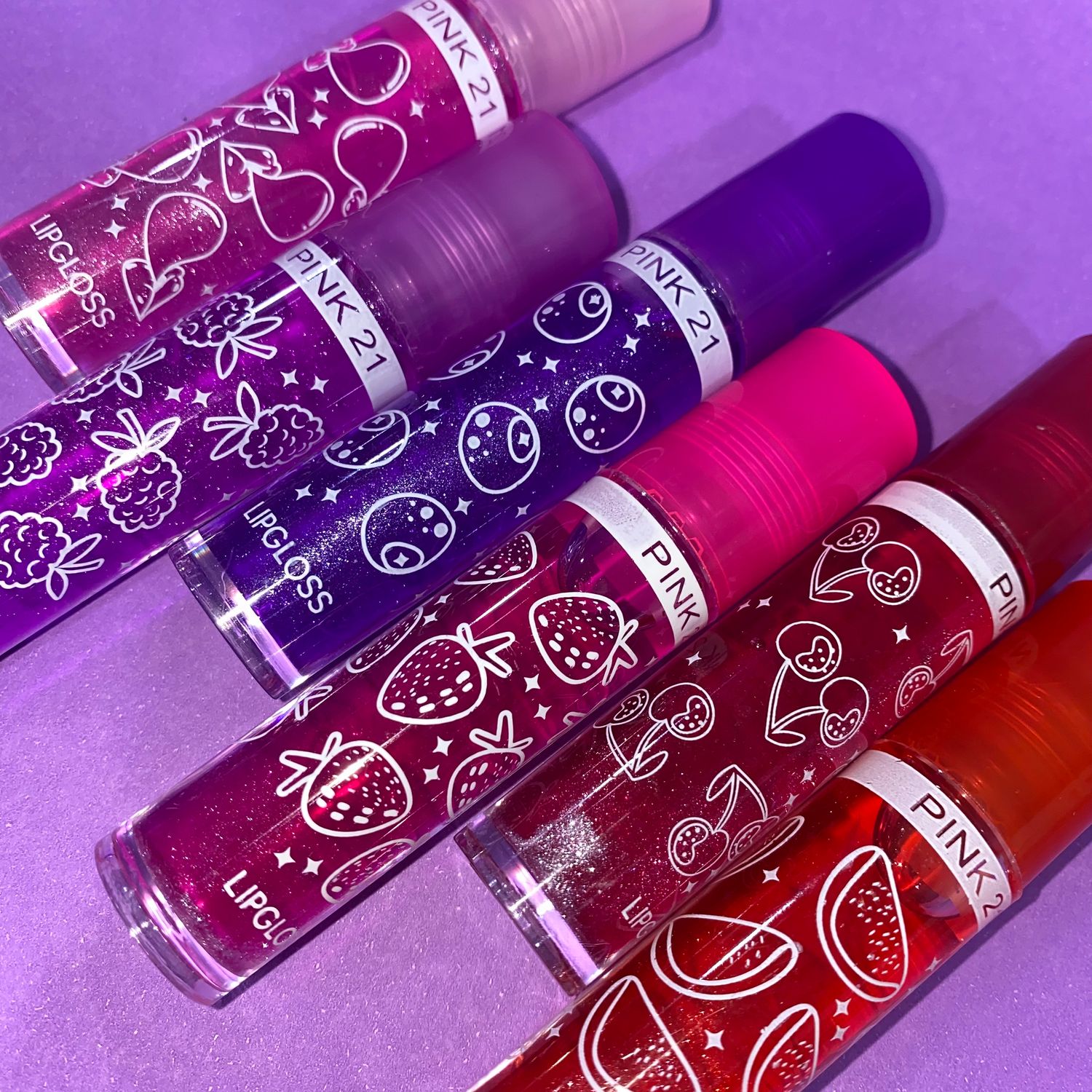 BRILLO LABIAL FRUTAL ROLL ON CON GLITTER PINK21
