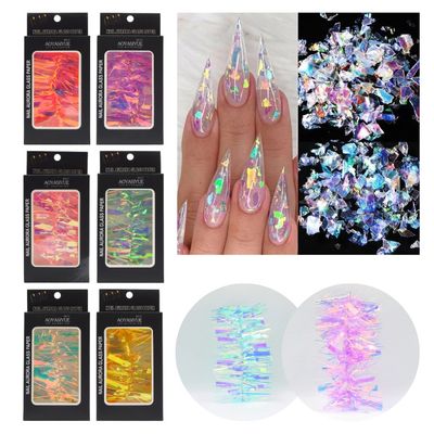 NAIL AURORA GLASS PAPER AOYASIYUE
