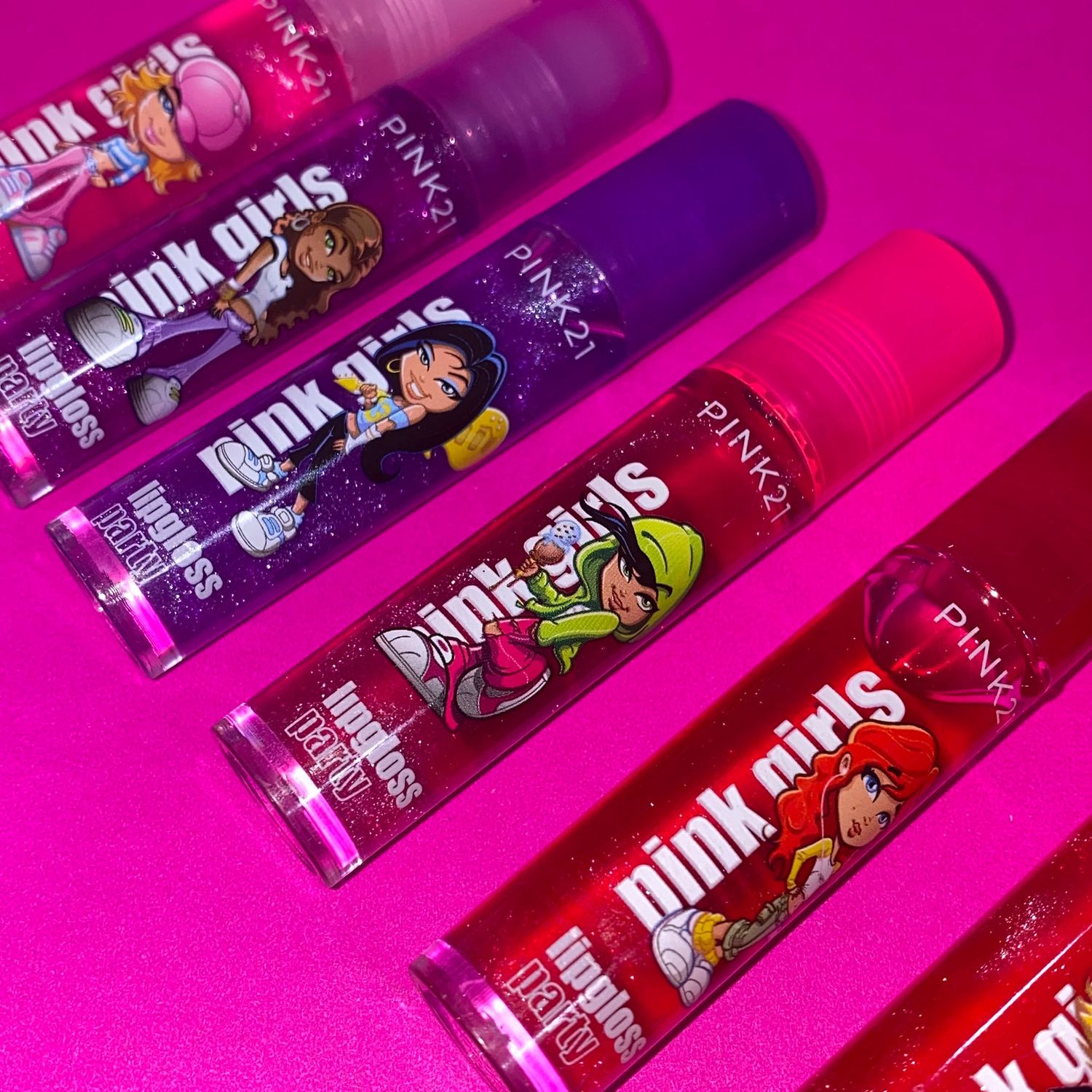 BRILLO LABIAL TERMINACION &quot;GLOW PINK GIRLS&quot; - PINK21