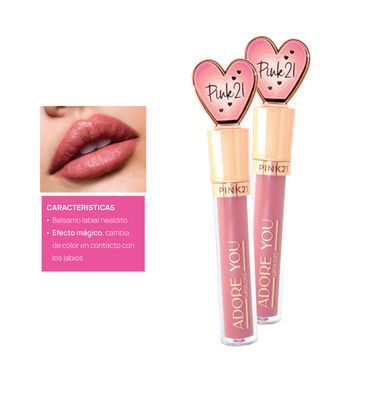 BRILLO LABIAL CON COLOR &quot;ADORE YOU&quot; LIPGLOSS - PINK21
