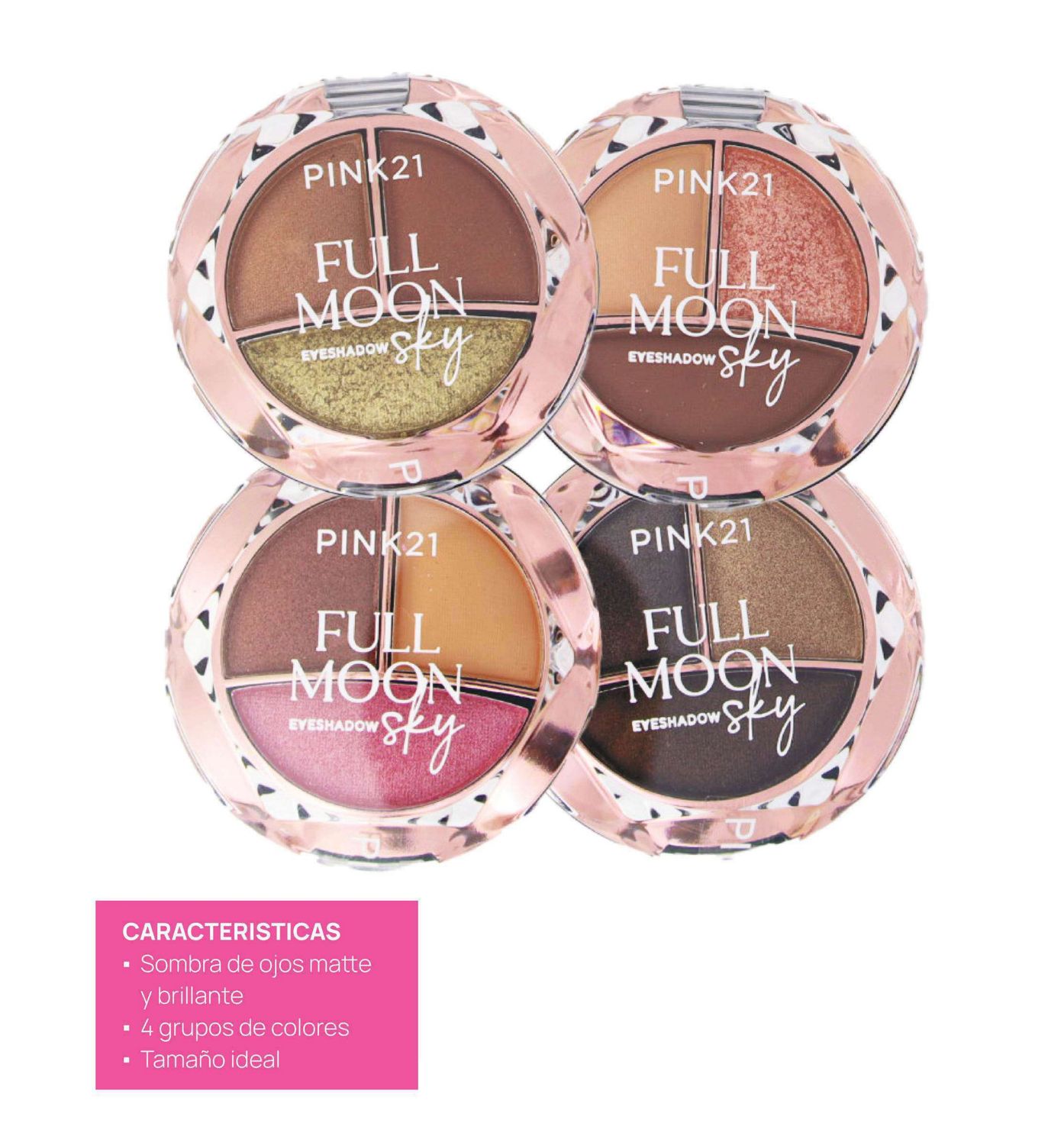 SOMBRA INDIVIDUAL EYESHADOW &quot;FULL MOON SKY&quot;- PINK21