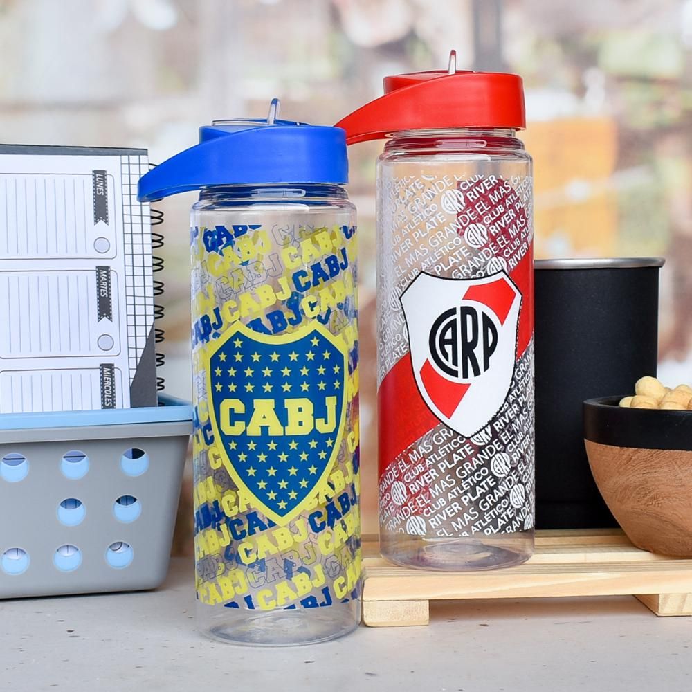 BOTELLA CON PICO FUTBOL SERIGRAFIA