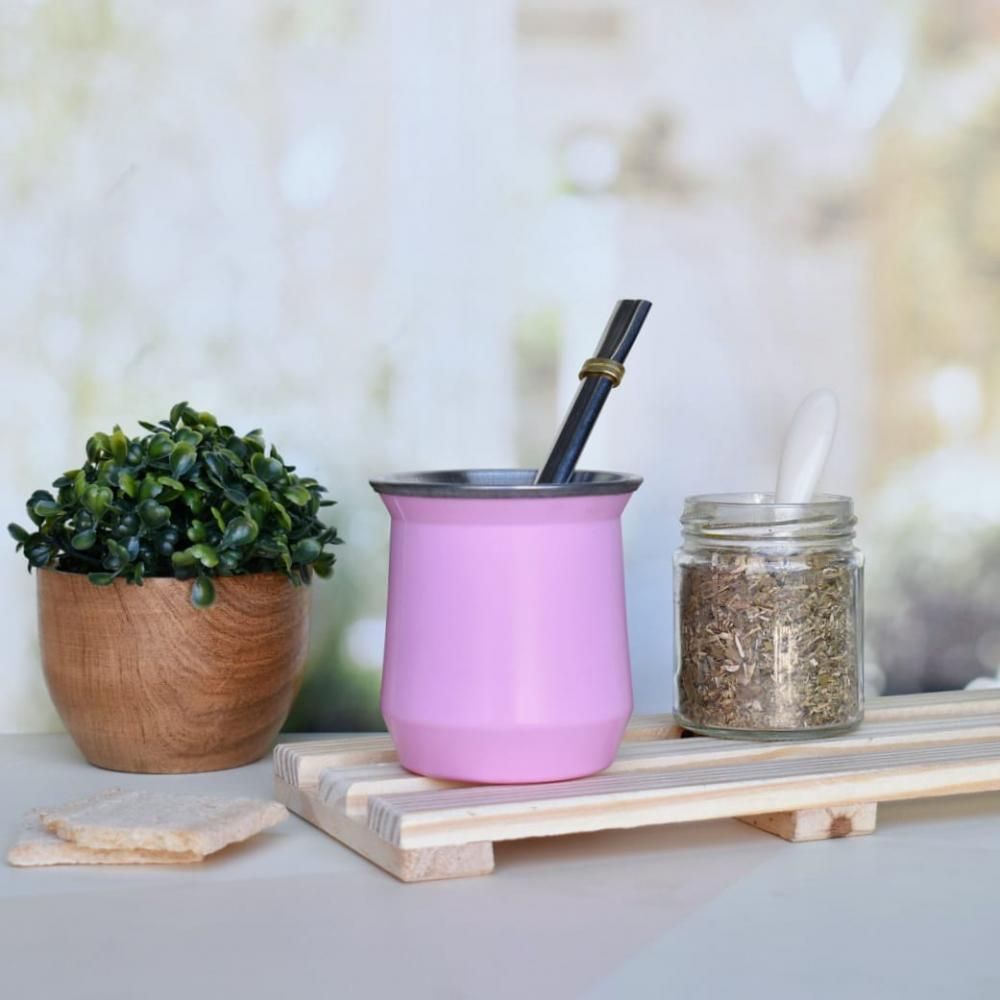MATE DE ACERO GRANEL (SIN BOMBILLA)