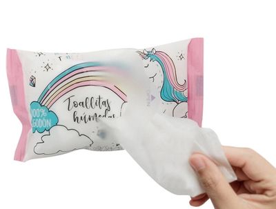 TOALLITAS HUMEDAS POCKET PARA MANOS UNICORNIO -TYL