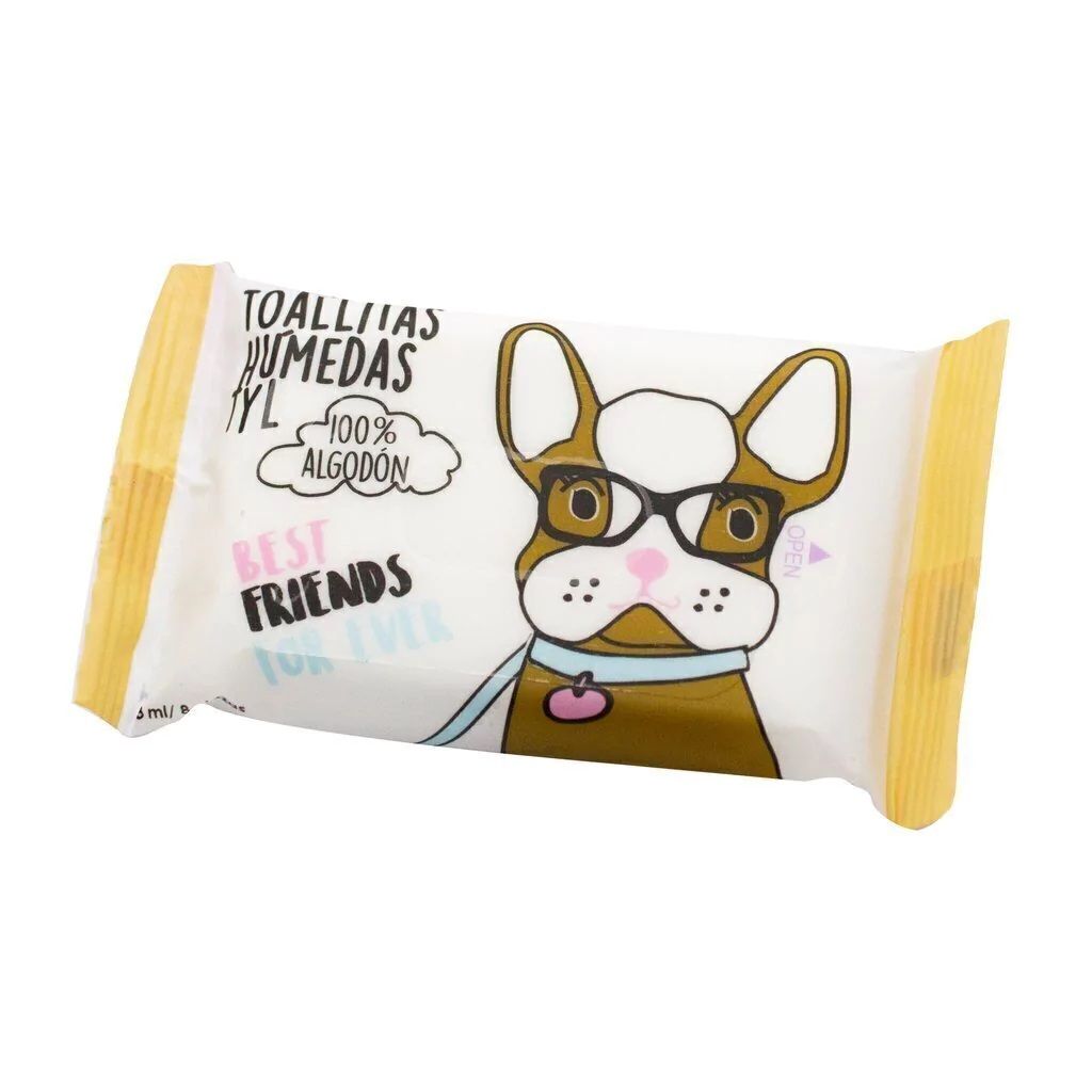 TOALLITAS HUMEDAS POCKET PARA MANOS DOG BEST FRIENDS -TYL