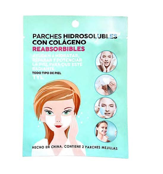 PARCHE HIDROSOLUBLE REABSORBIBLE PARA MEJILLAS - TYL