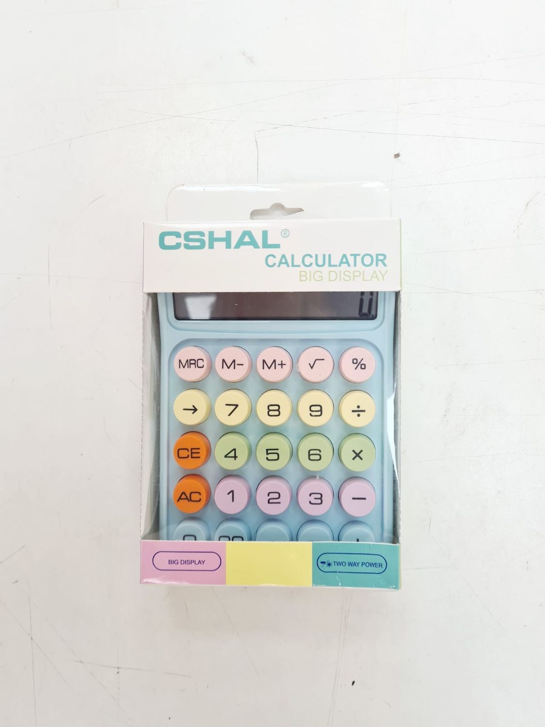 Calculadora con digitos en relieve de colores CT-815 CSHAL
