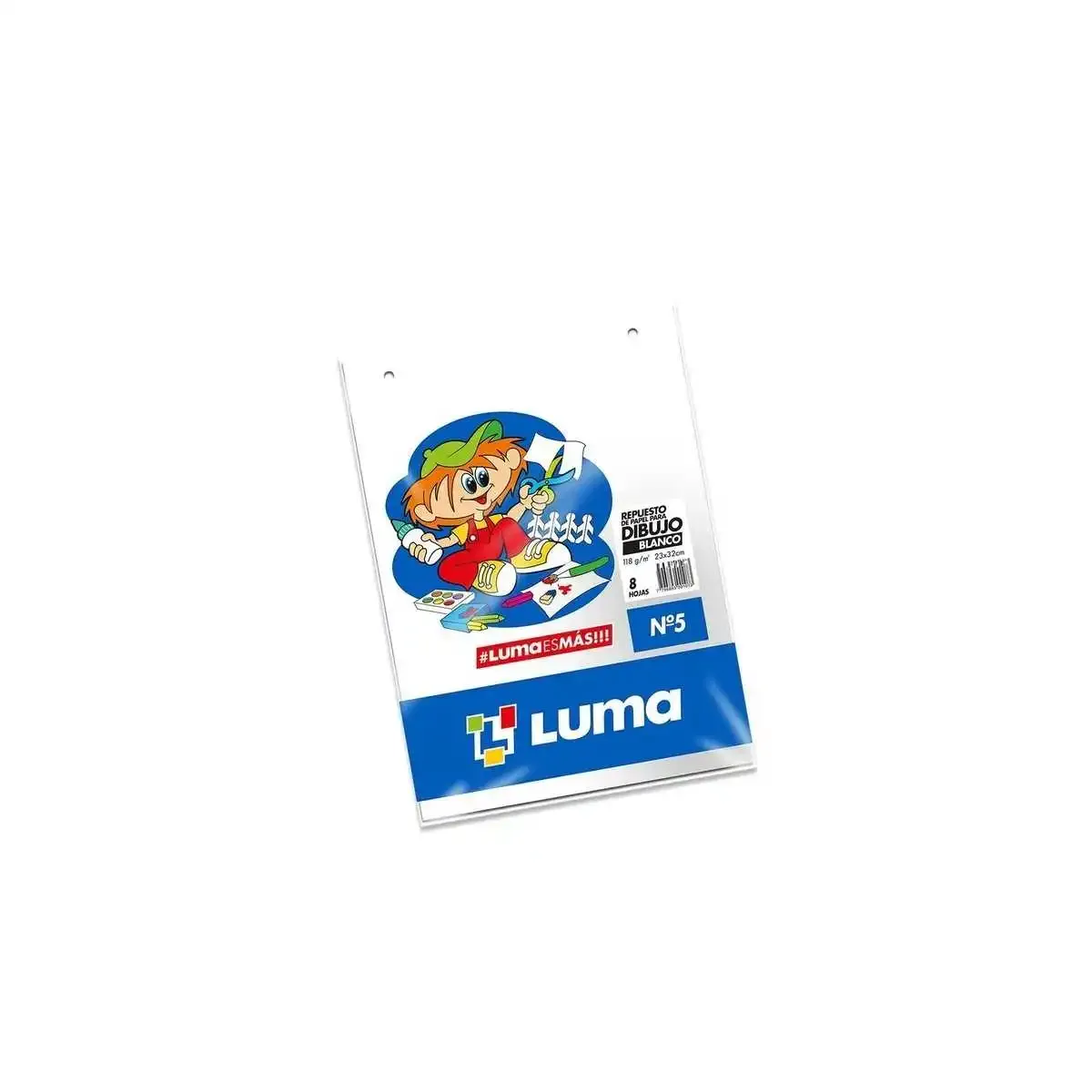 REPUESTO DIBUJO ESCOLAR Nº5 LUMA BLANCO