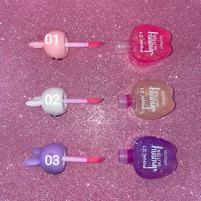 BRILLO LABIAL BUNNY GLITTER - PINK21