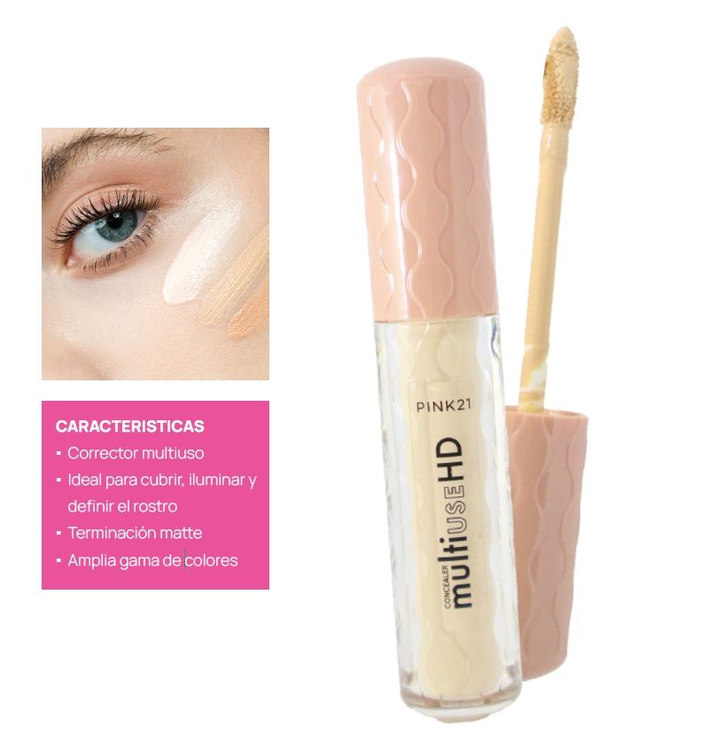 CORRECTOR MULTIUSE CONCEALER HD - PINK21