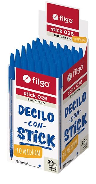 BOLIGRAFO FILGO STICK 0.26 AZUL