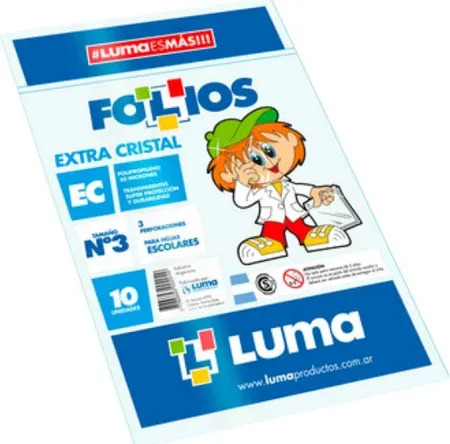 FOLIO ESCOLAR PLANO EQUIPO COMERCIAL (CLASICO) X10U LUMA