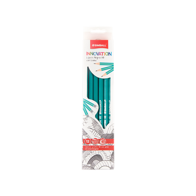 CAJA x 12 LAPICES GRAFITO HB SIMBALL INNOVATION C/GOMA