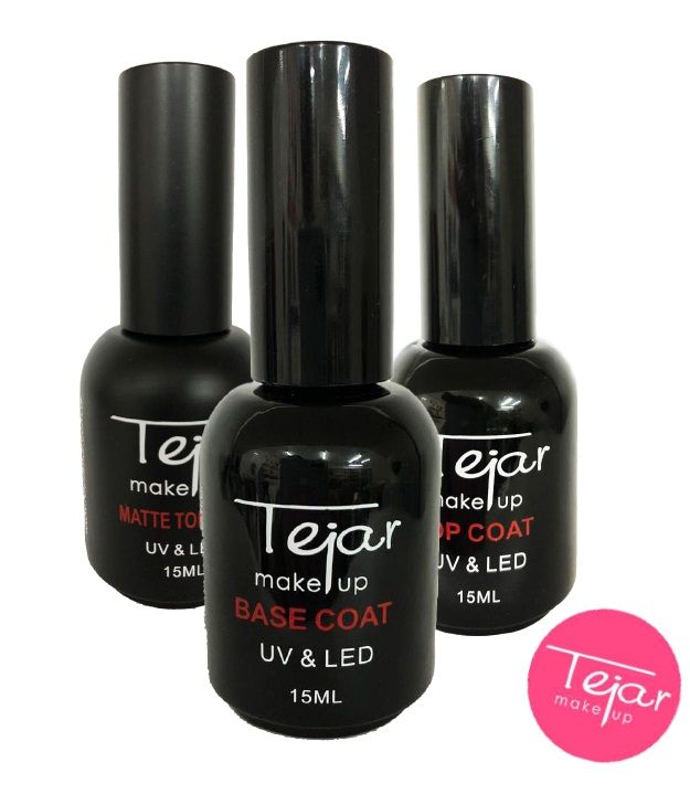 Esmalte Semipermanente TEJAR 15ml  ( BASE-TOP COAT- MATTE TOP COAT - PRIMER )