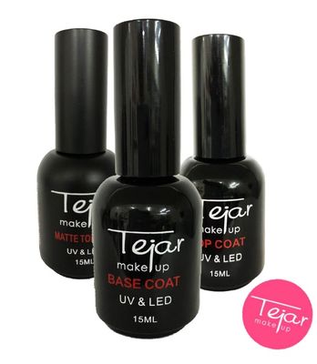 Esmalte Semipermanente TEJAR 15ml  ( BASE-TOP COAT- MATTE TOP COAT - PRIMER )