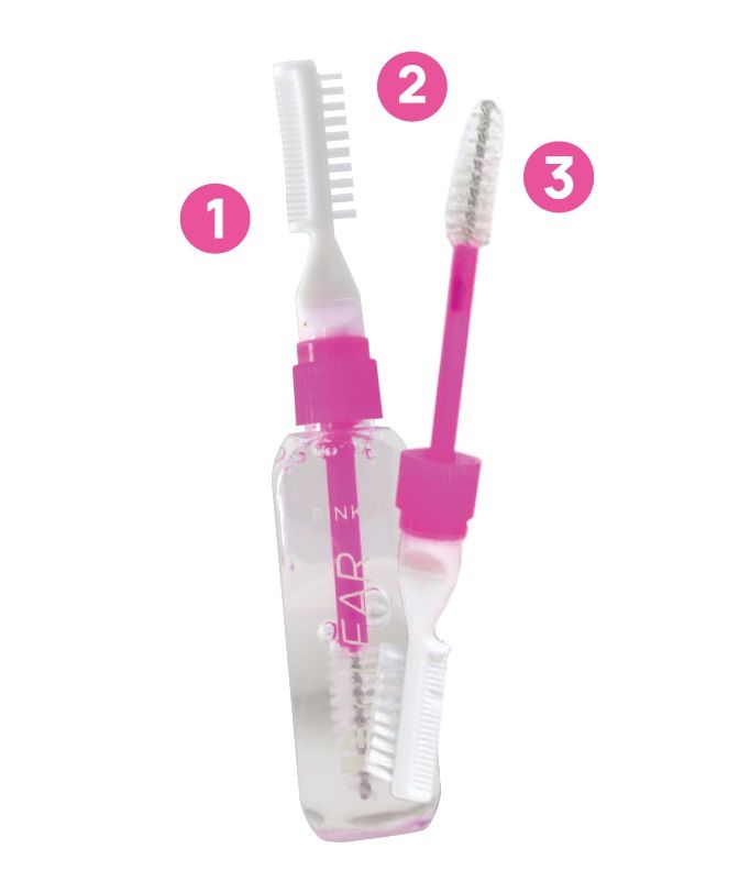 GEL PARA CEJAS 2 EN 1 CLEAR - PINK21
