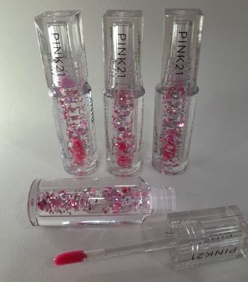 ​BRILLO LABIAL TRANSPARENTE CON GLITTER - PINK21