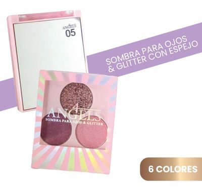 SOMBRA PARA OJOS &amp; GLITTER CON ESPEJO - 4ANGELS