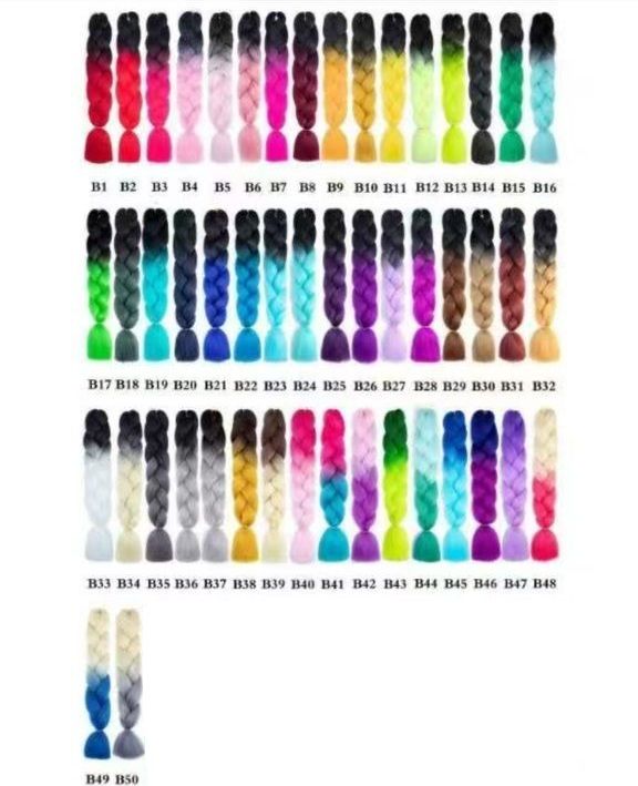 Extensiones Pelo Sintético Para Trenzas Kanekalon  X-presention 3 Colores