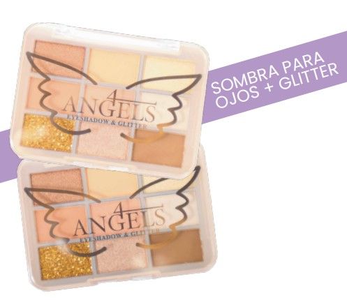 SOMBRA PARA OJOS + GLITTER - 4ANGELS