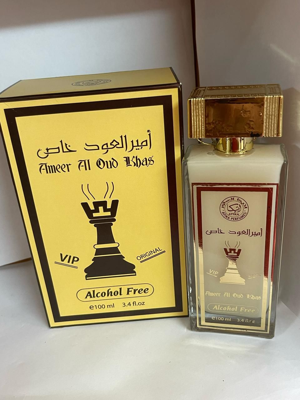 Perfume Ameer Al Oud Khas 100ml – Oud Intenso sin Alcohol, Edición VIP