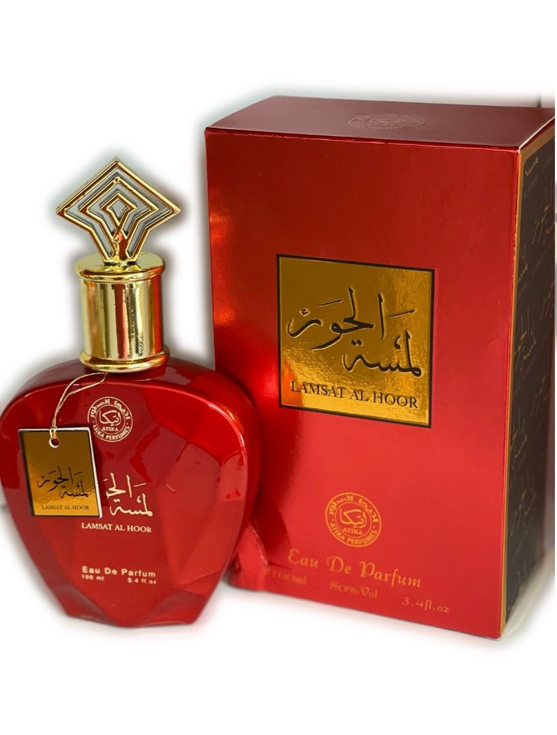 Perfume Lamsat Al Hoor Eau de Parfum 100ml - Seducción y Elegancia en Rojo
