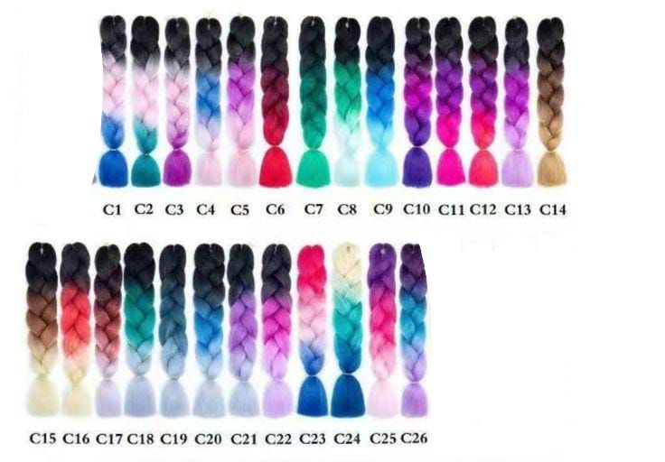 Extensiones Pelo Sintético Para Trenzas Kanekalon  X-presention 3 Colores