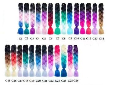 Extensiones Pelo Sintético Para Trenzas Kanekalon  X-presention 3 Colores