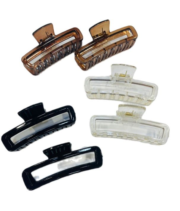 BROCHE RECTANGULAR ACRÍLICO – COLORES CLÁSICOS SURTIDOS