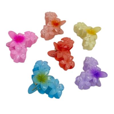 BROCHE FLOR HAWAIANA X 1 UNIDAD – COLORES SURTIDOS