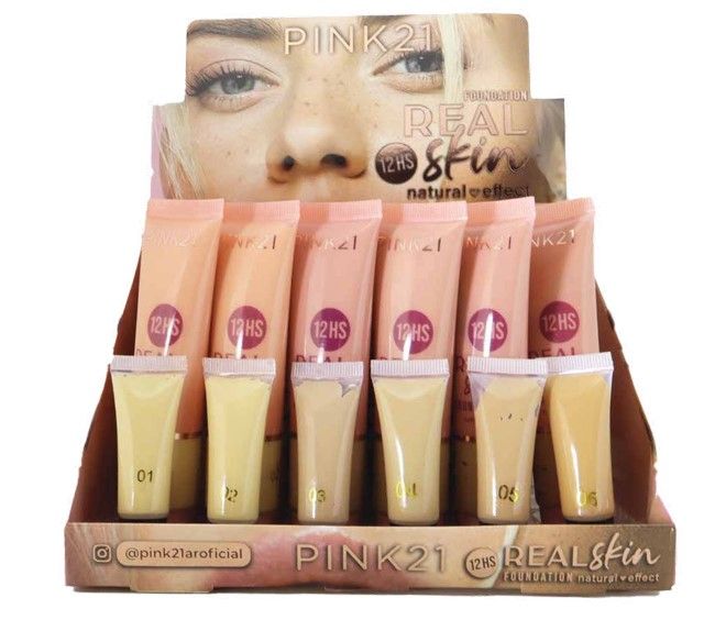BASE &quot;REAL SKIN&quot; 12HS FOUNDATION - PINK21