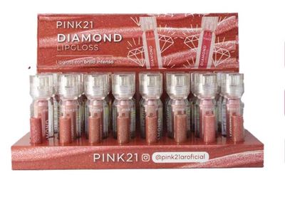 LIP GLOSS&quot;DIAMOND&quot;LABIA LIQUIDO- PINK21