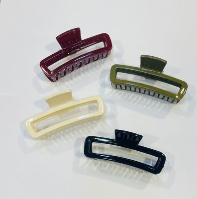 BROCHE RECTANGULAR ACRÍLICO – COLORES CLÁSICOS SURTIDOS