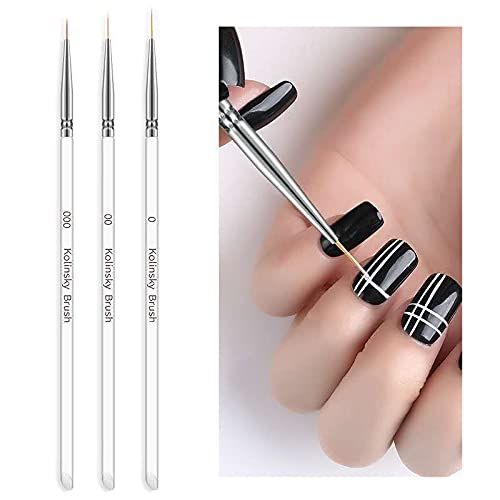 SET 3 PINCELES LINERS KOLINSKY BRUSH YOSN