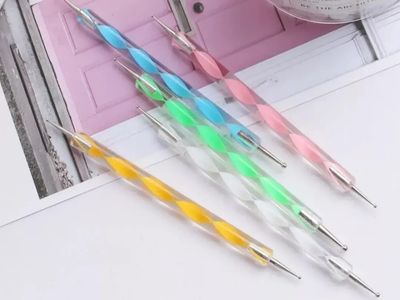 Dotting x5 doble para decorar uñas 5pcs