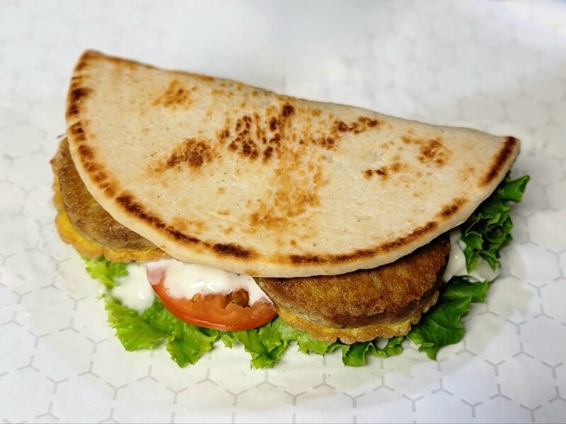 Chicken Shami Naan sandwich