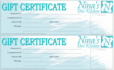 Gift Certificate