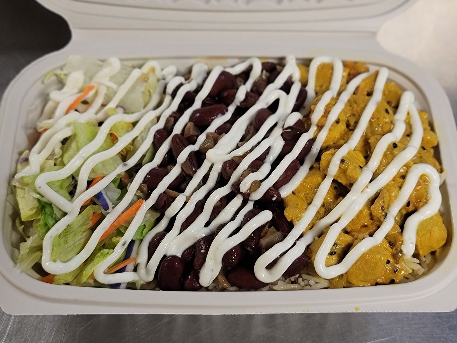 Curry combo over Rice