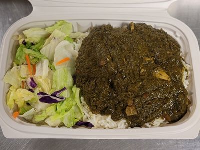 Saag over Rice