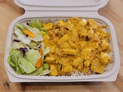 Chicken Handi over Rice