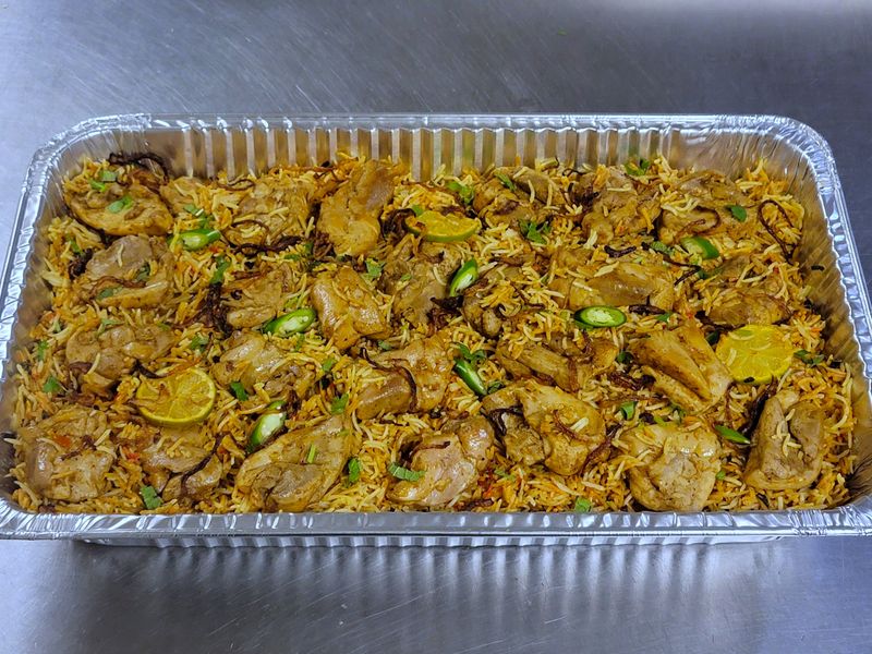 Shahi Chicken Biryani - pan