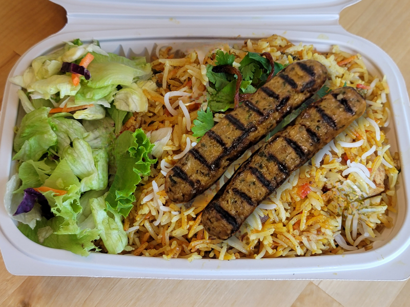 Shahi Biryani with Dum Kababs