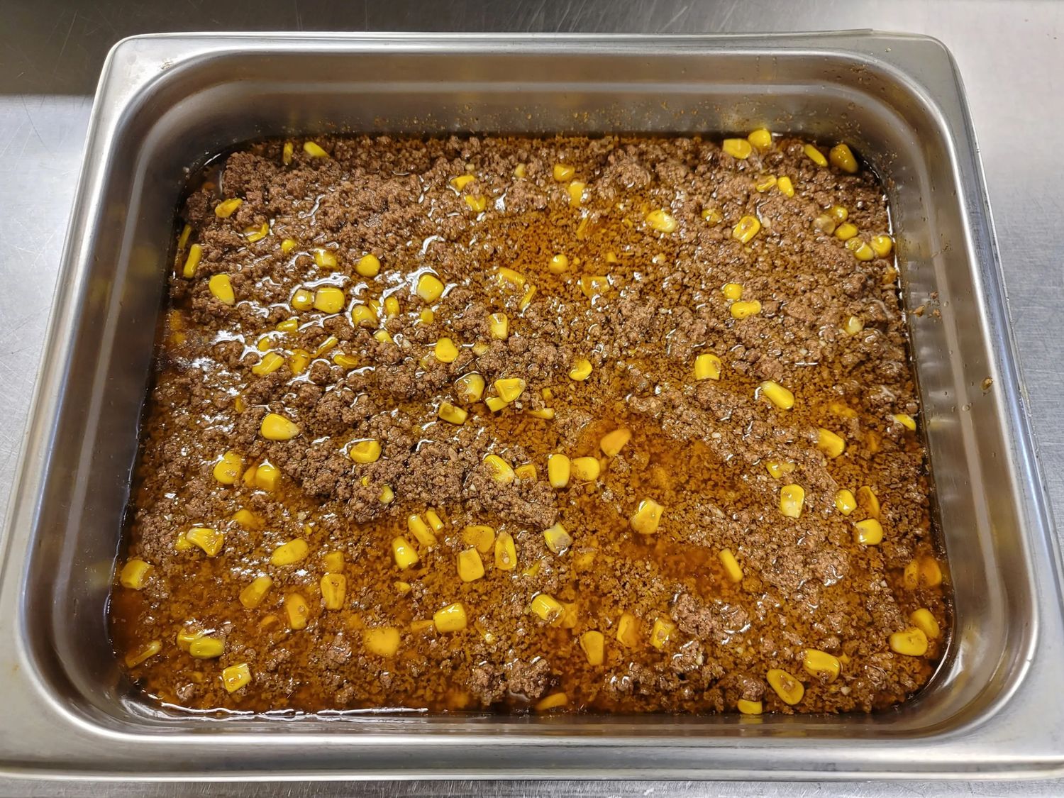Beef Qeema with corn - pan