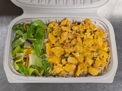 Chicken Handi over Rice